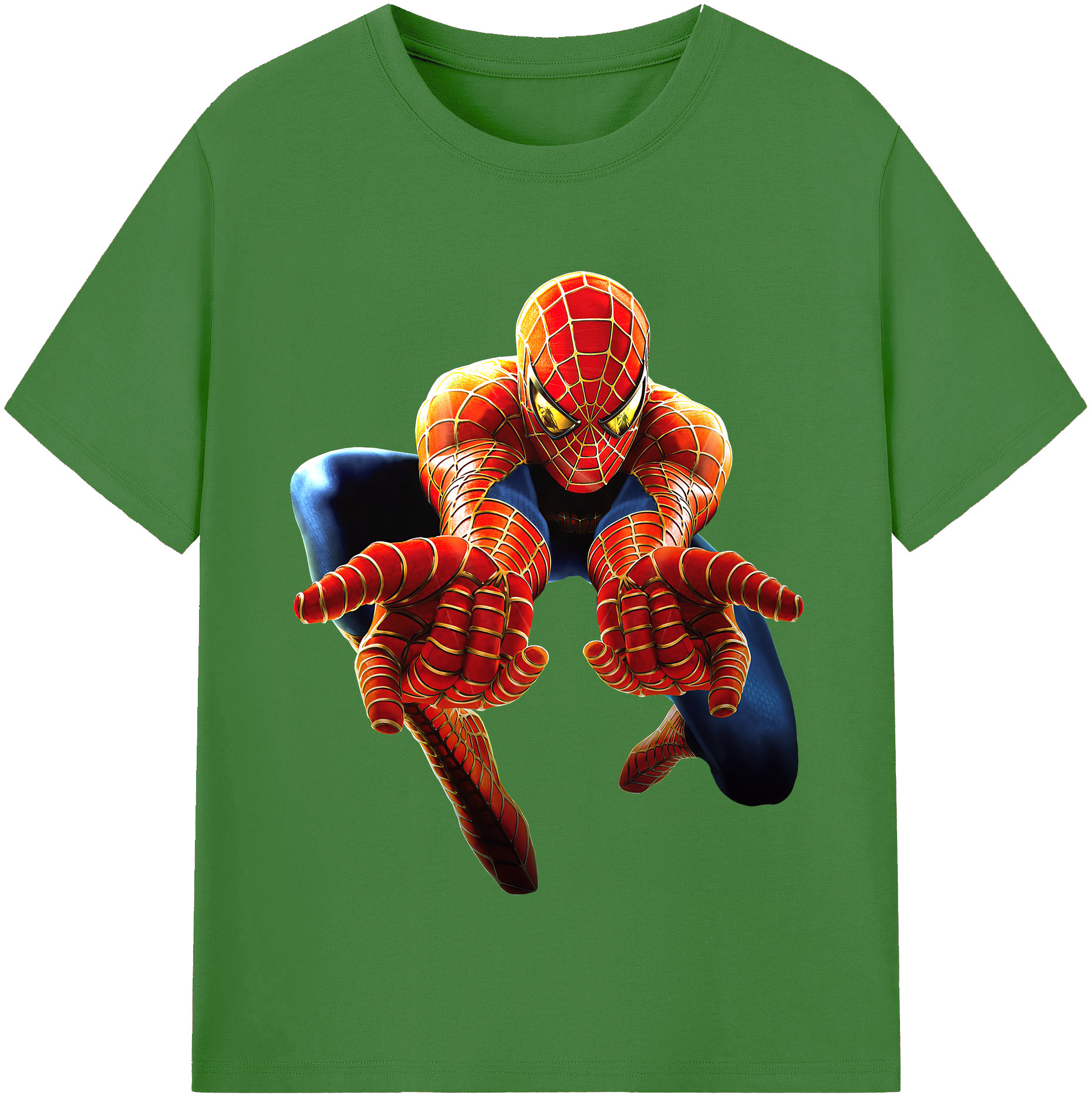（画像用） Spider Man スパイダーマン レディースカジュアルプリントTシャツ（綿100％）